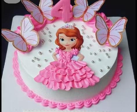Gâteau princesse rose